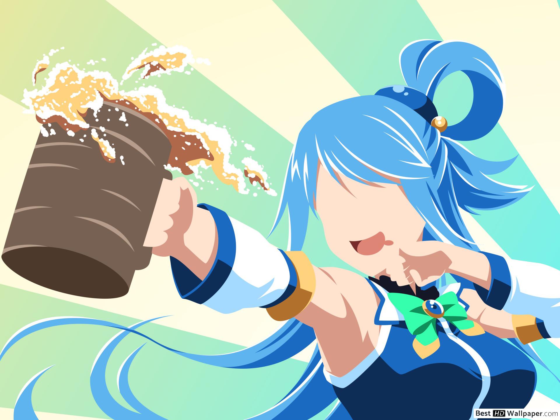 24++ Wallpaper Anime Konosuba Aqua