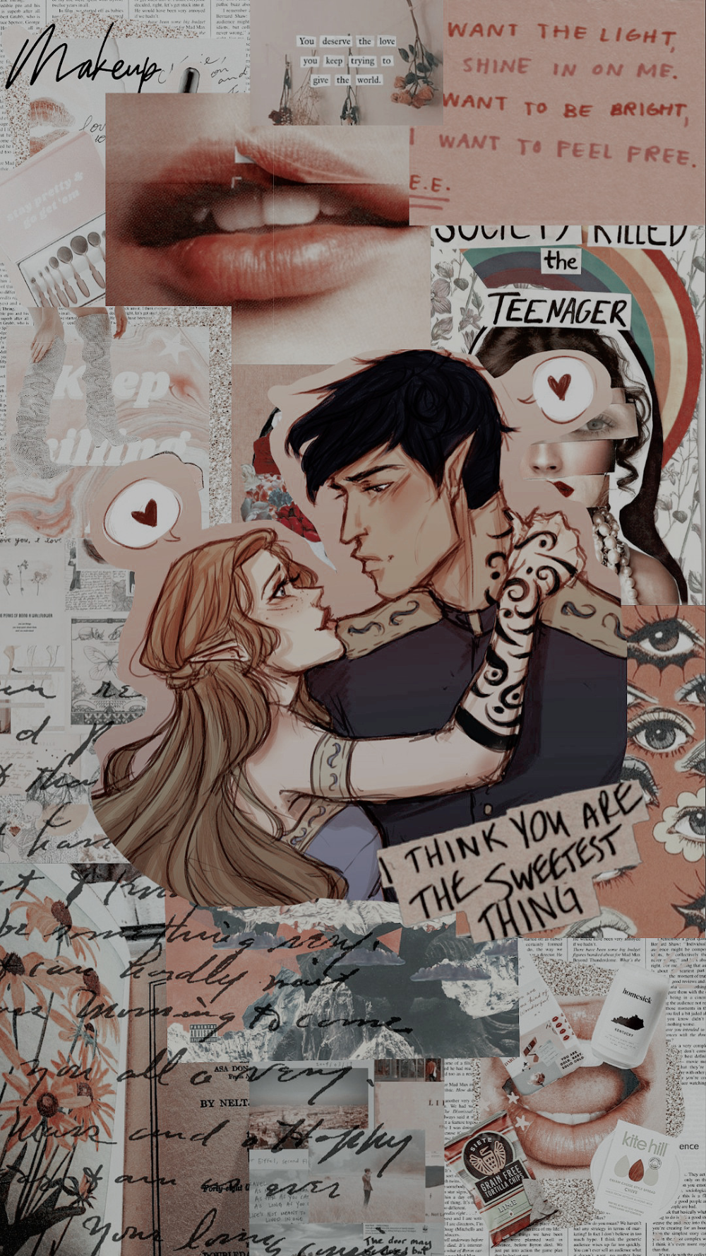1) Tumblr. Book wallpaper, Feyre and rhysand, Cute wallpaper