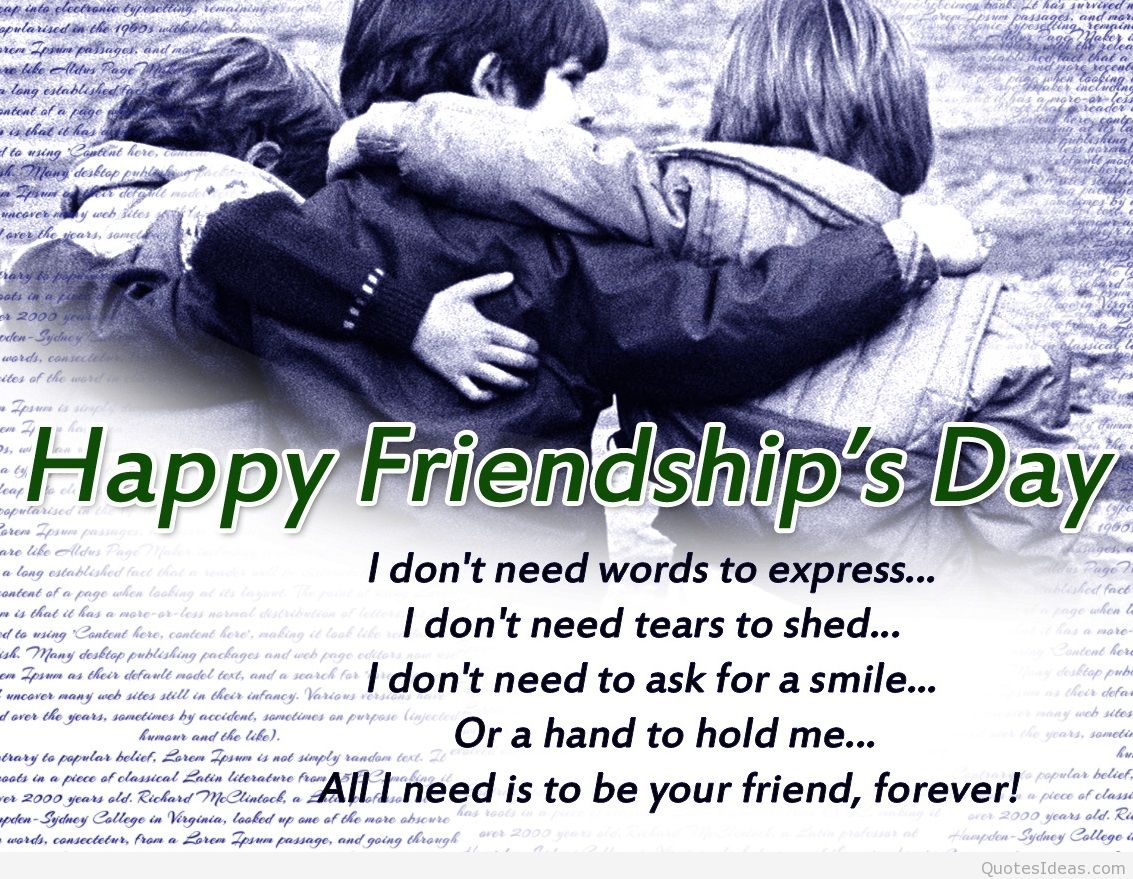 Happy friendship day quotes and pics