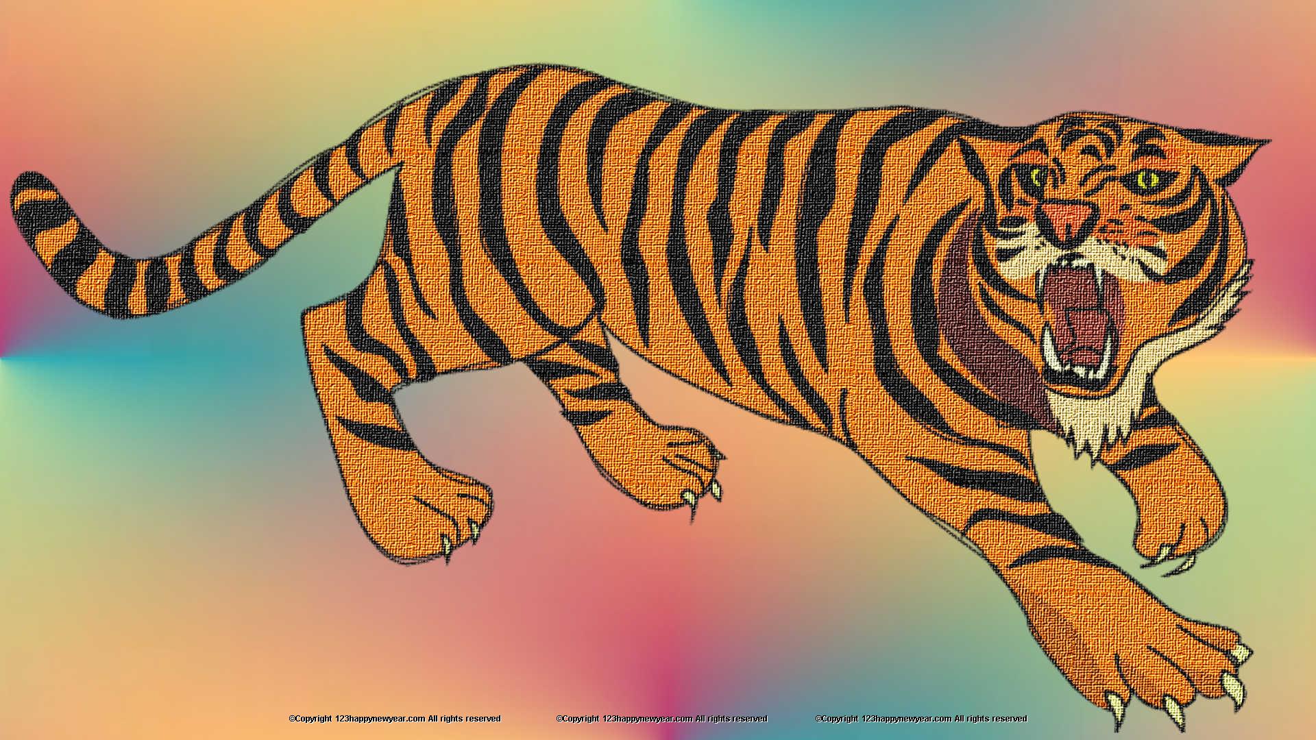 Tiger cartoon wallpaper