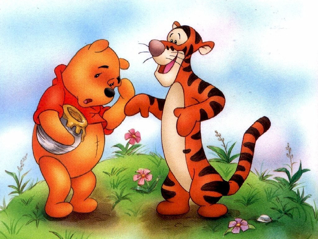 Po And Tiger Cartoon Wallpaper HD