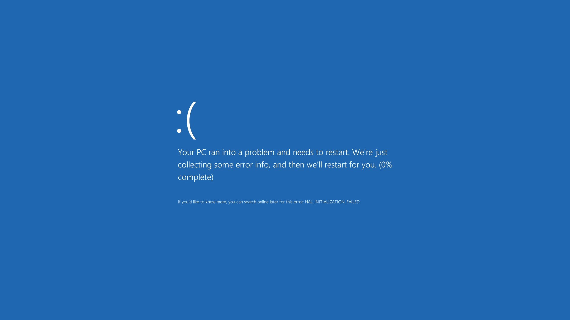 The new BSOD in Windows 8 1920x1080