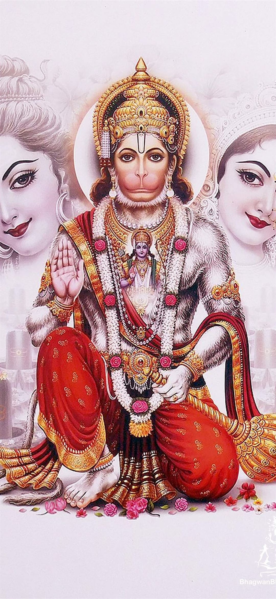 Hanuman Ram Cave iPhone Wallpaper Free Download