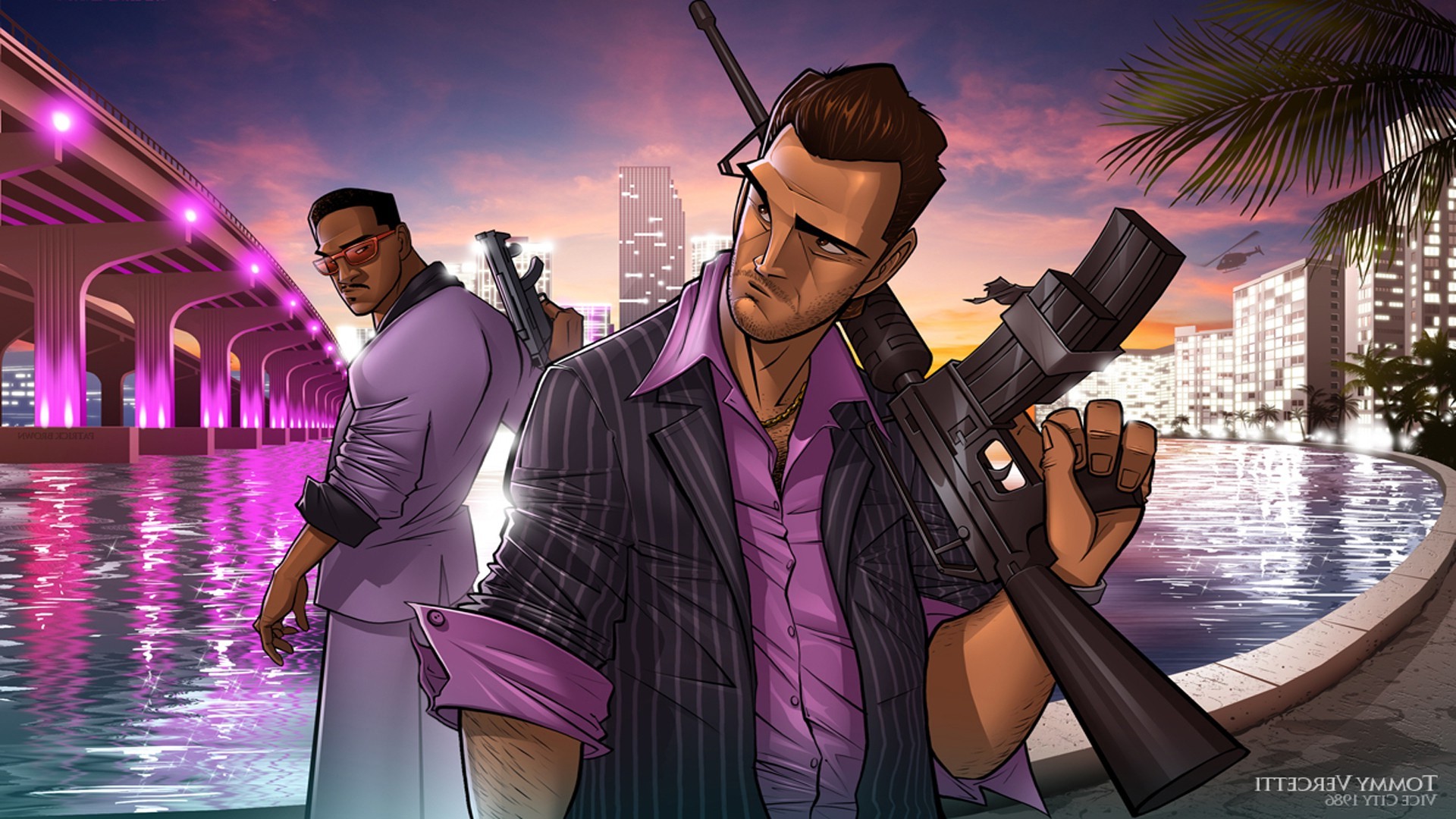 Grand Theft Auto Vice City, PC Gaming, Tommy Vercetti, Lance Vance Wallpaper HD / Desktop and Mobile Background