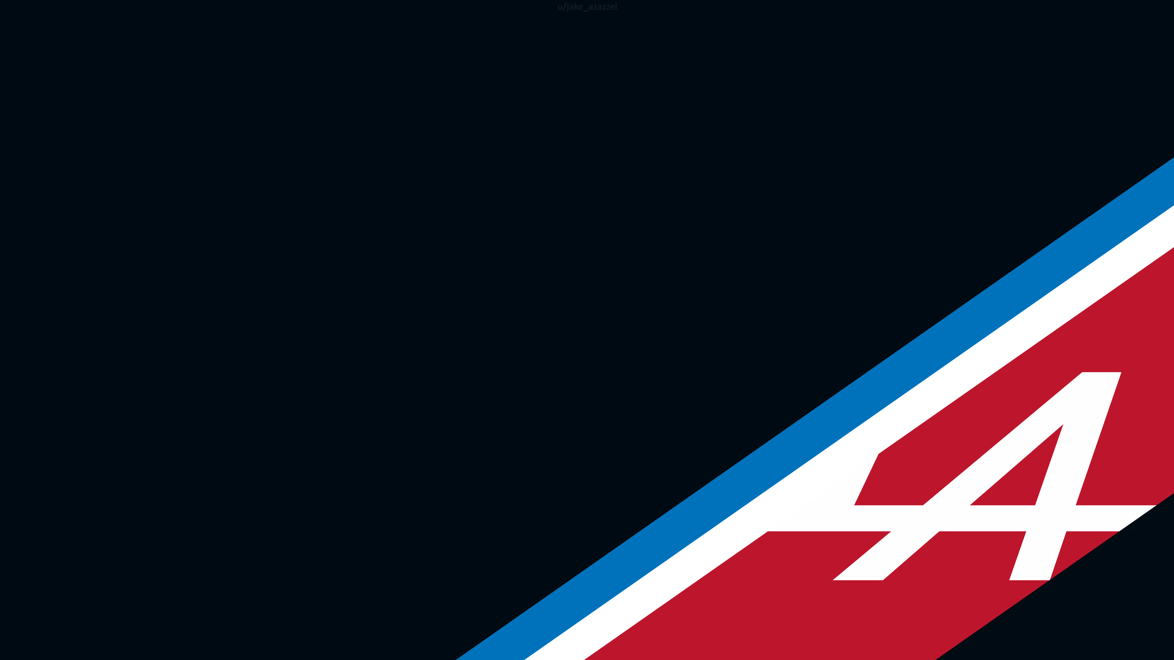 Minimalistic Wallpaper of Alpine F1 Team's winter livery 4k (made by me)