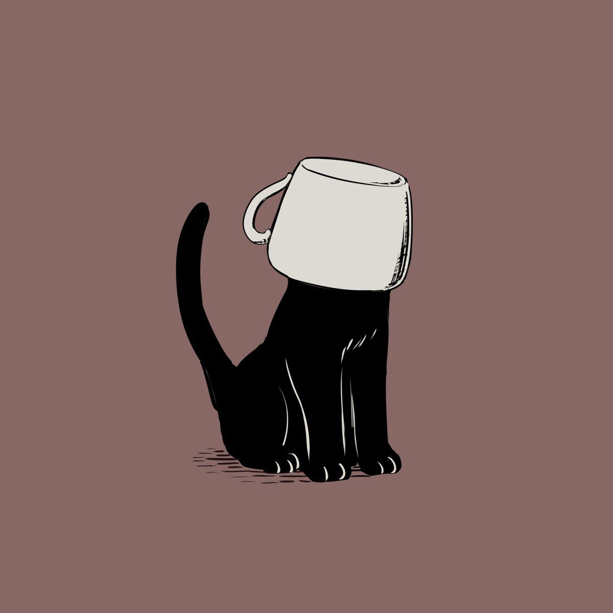 アボガド6 on Twitter. Black cat art, Cat art, Cat aesthetic
