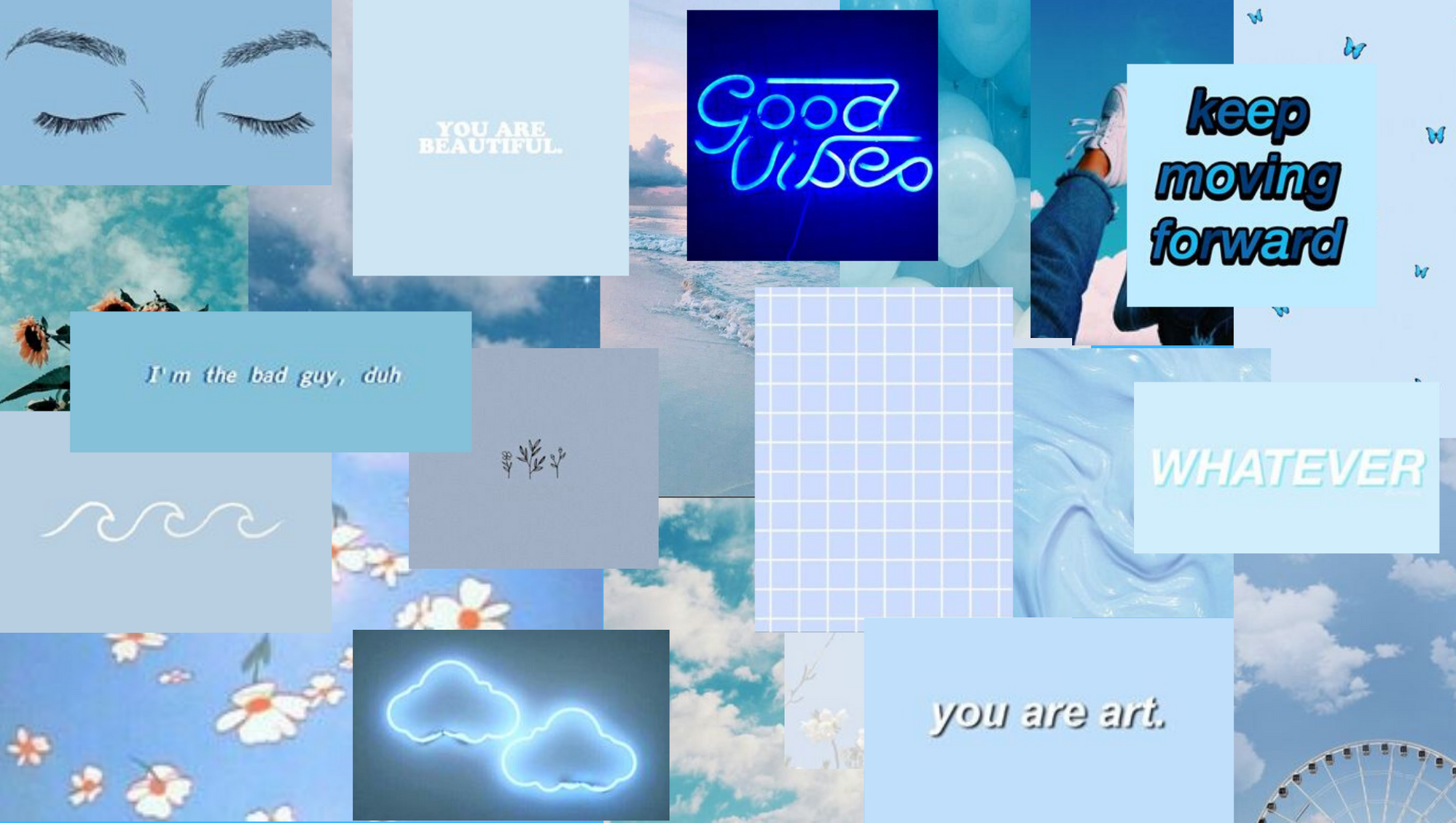 Light Blue Aesthetic Laptop Wallpaper Free Light Blue Aesthetic Laptop Background