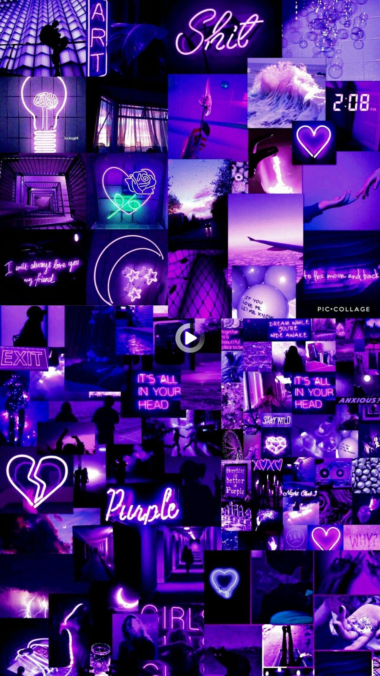 neon purple aesthetic background laptop
