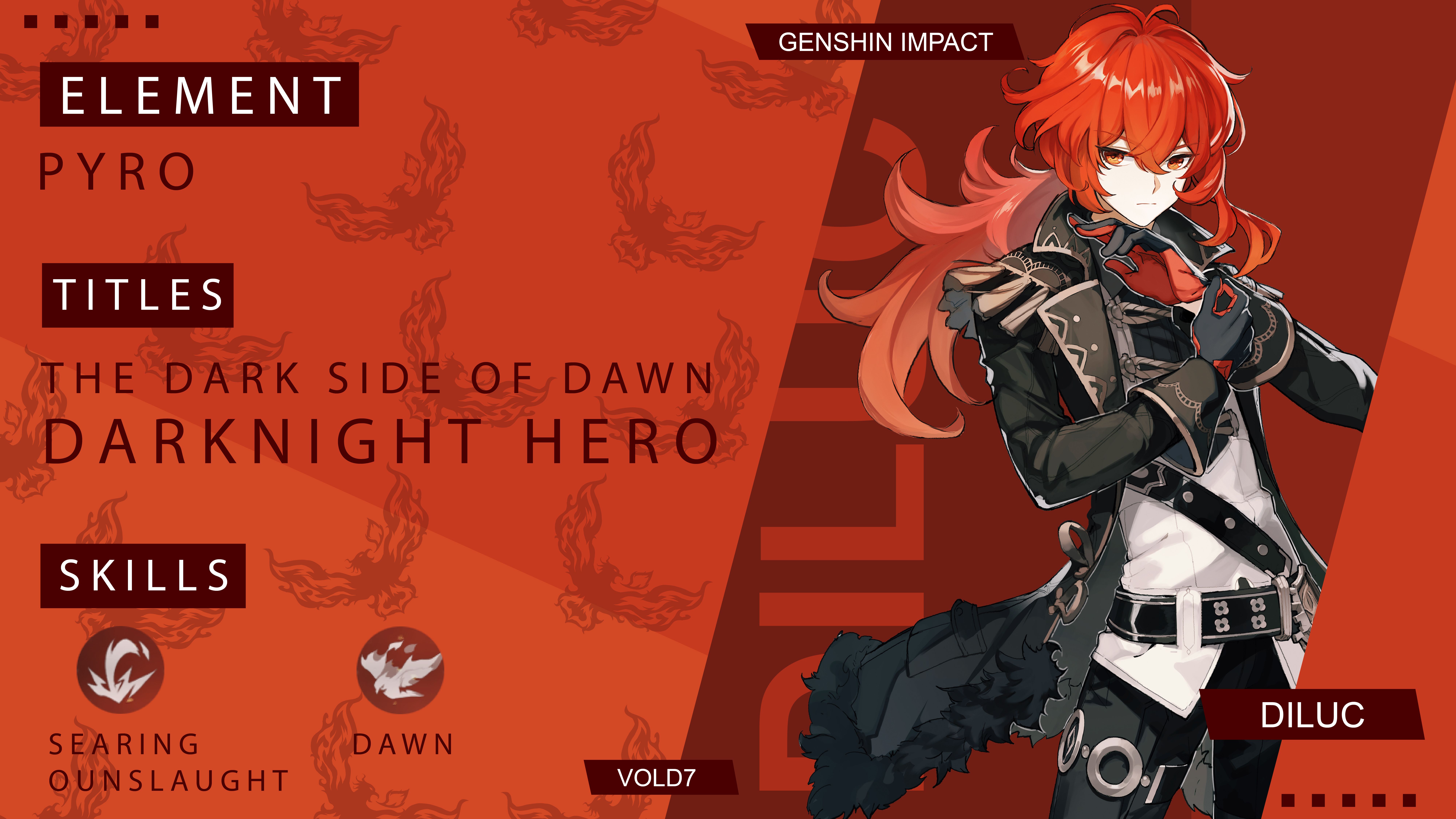 Genshin Impact Diluc Wallpaper PC. Impact, Desktop wallpaper art, Anime warrior