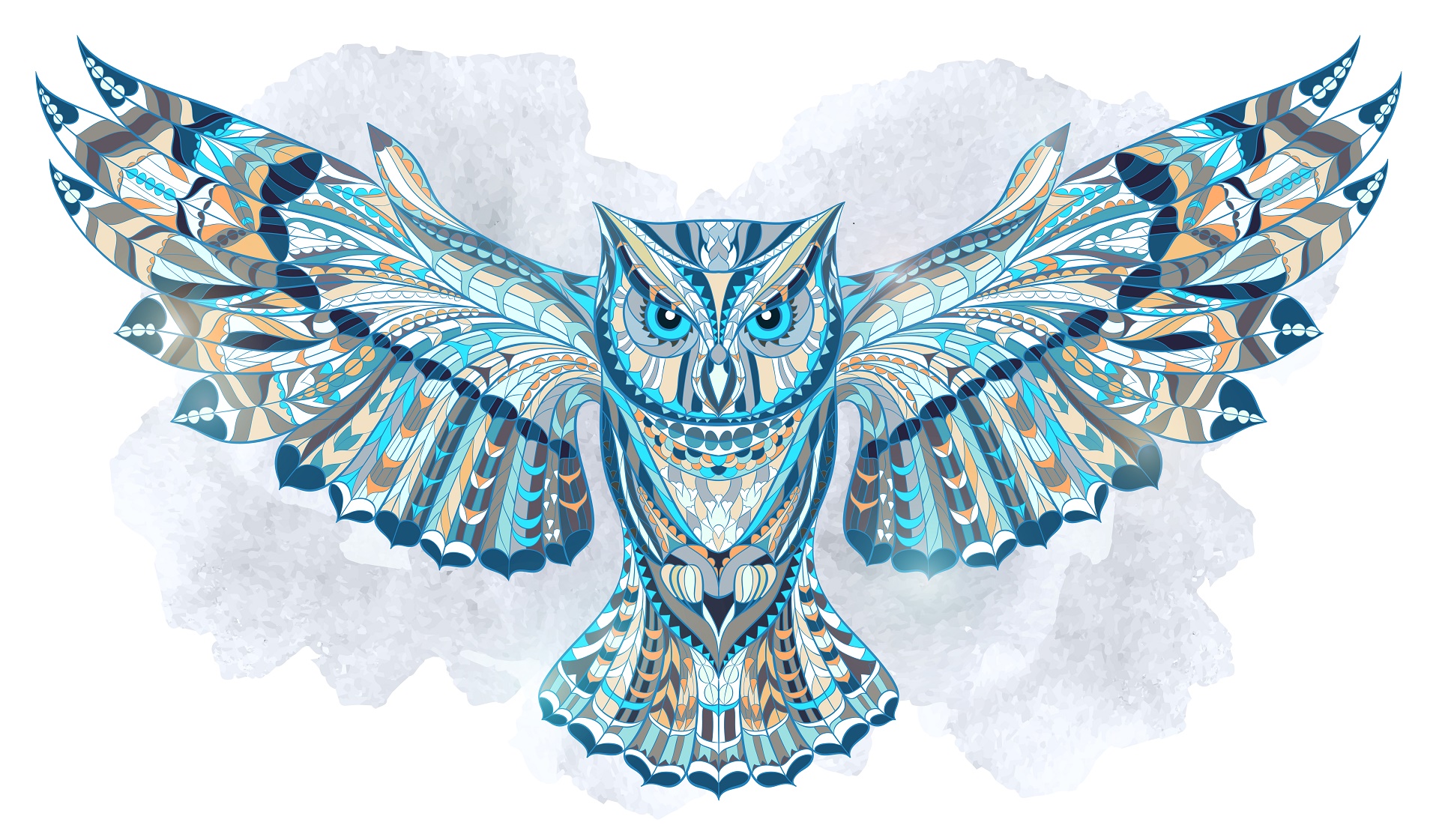 Etnic Owl HD Wallpaper