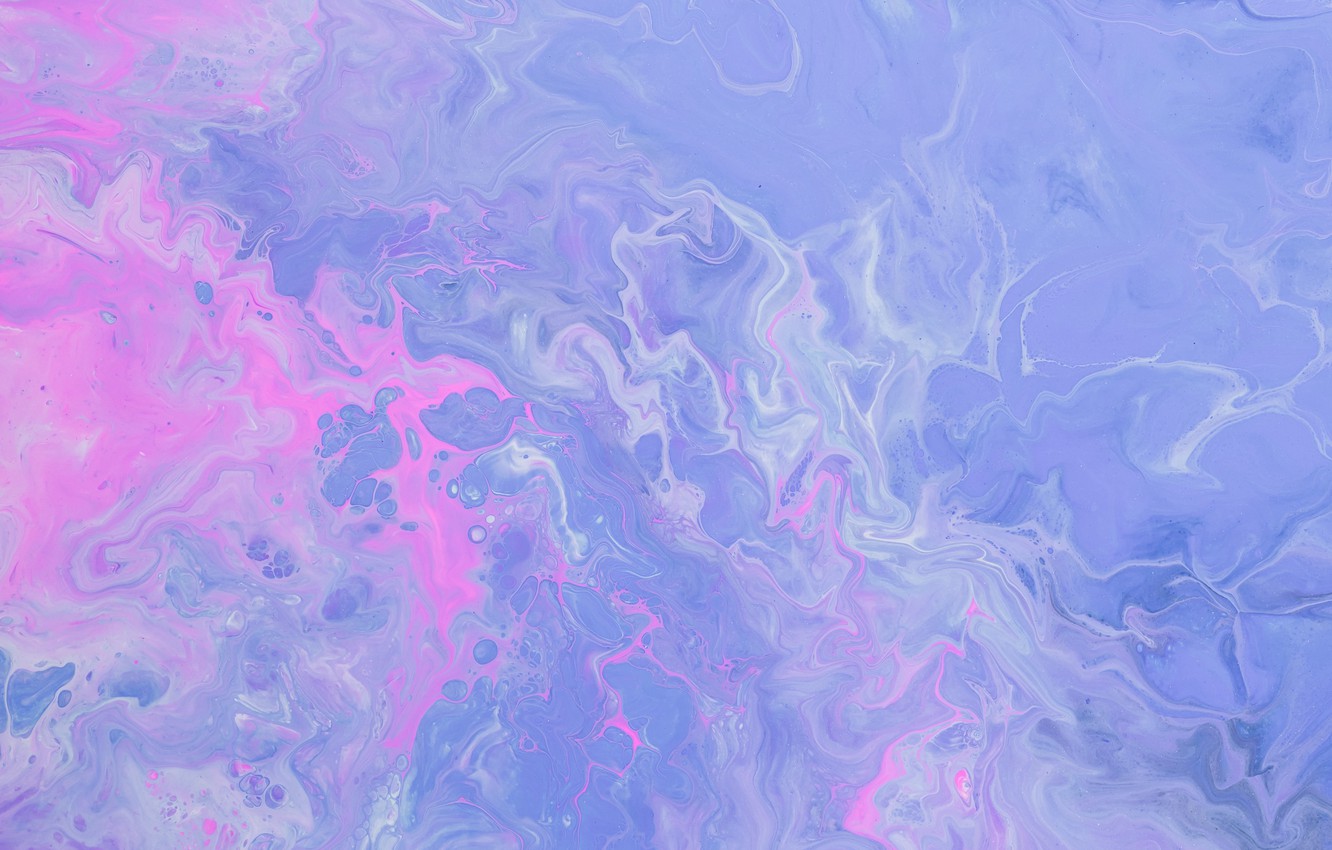 Photo Wallpaper Blue, Pink, Liquid, Textures, Abstraction