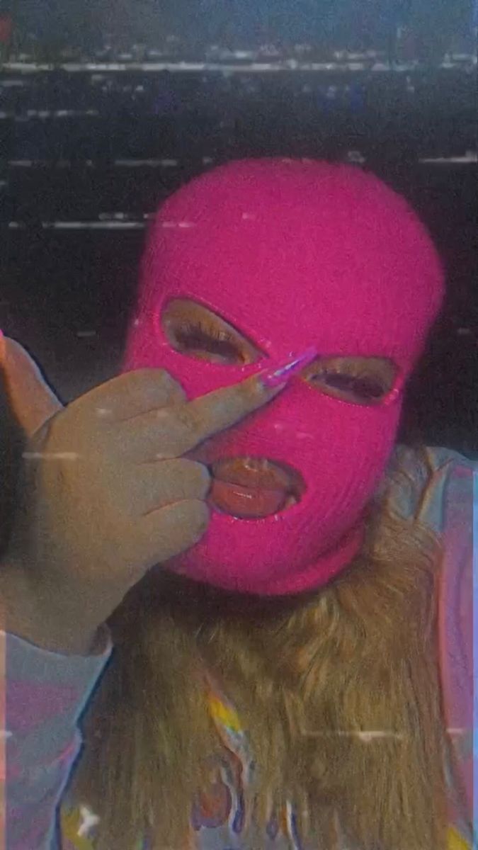 Pink Ski Mask