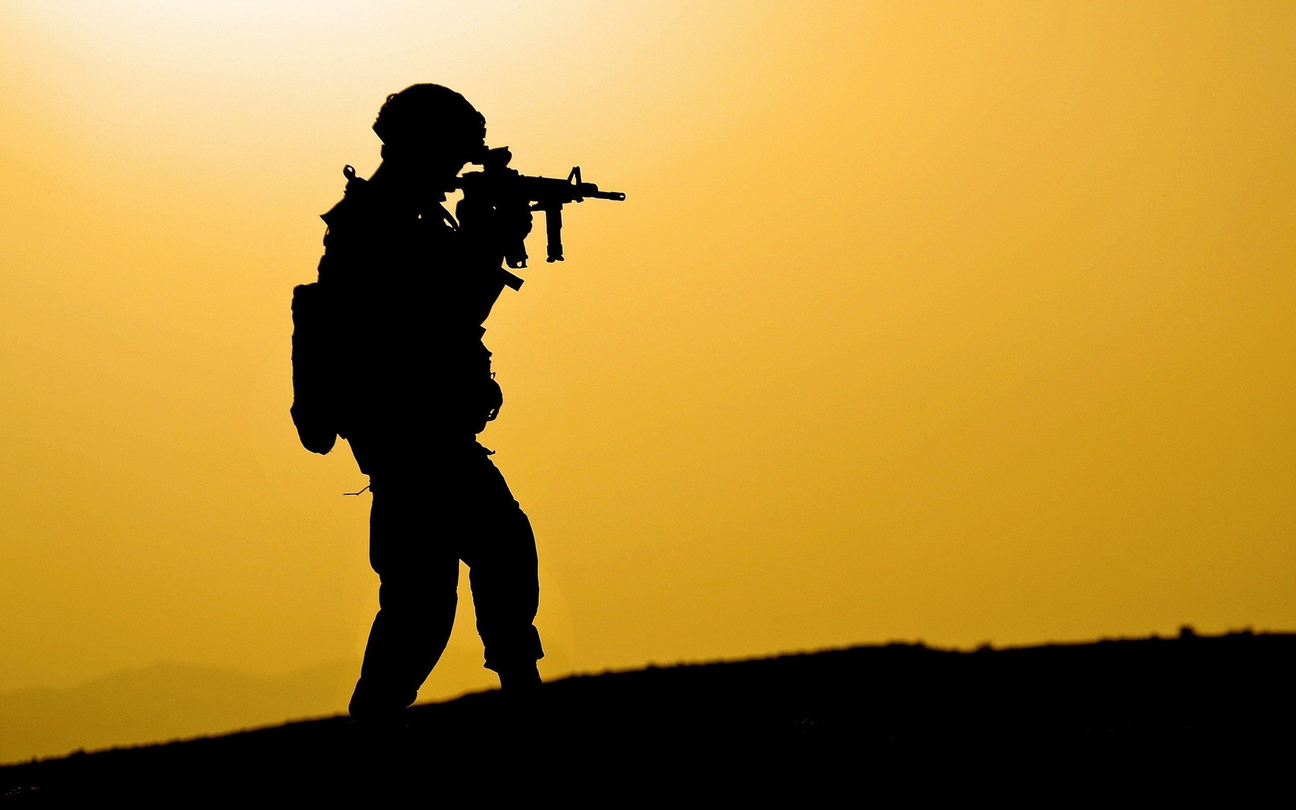 soldier Wallpaper Background. Soldier silhouette, Army soldier, Army image