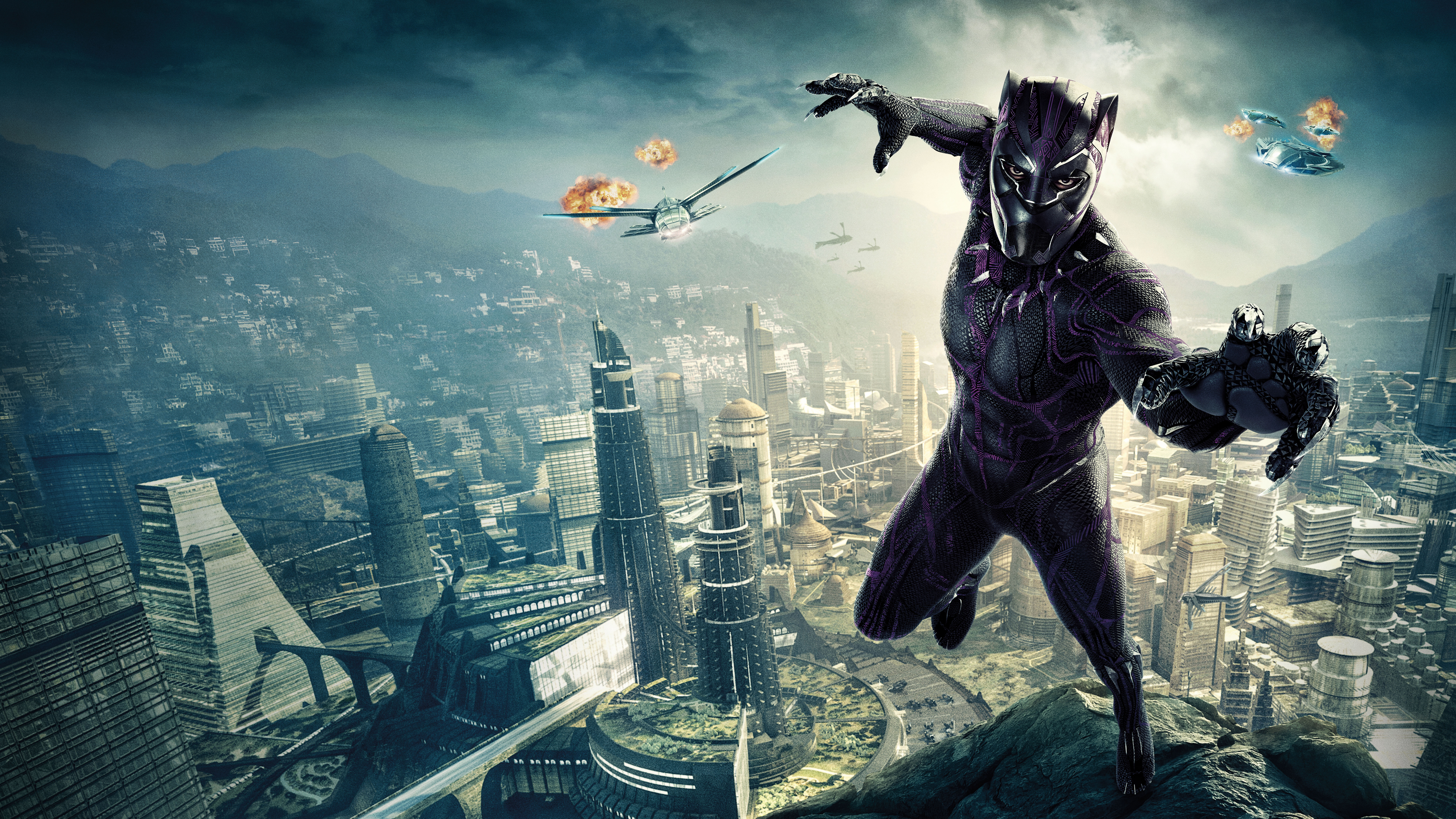 Black Panther 10k Poster 8k HD 4k Wallpaper, Image, Background, Photo and Picture