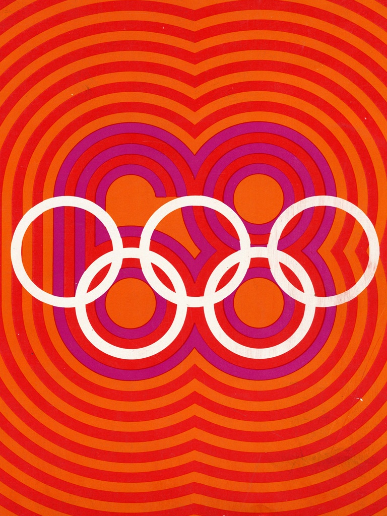 Miscellaneous 1968 Summer Olympics Logo iPhone HD Wallpaper Free