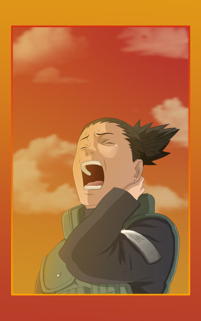 Shikamaru Yawn. Shikamaru, Naruto and shikamaru, Anime