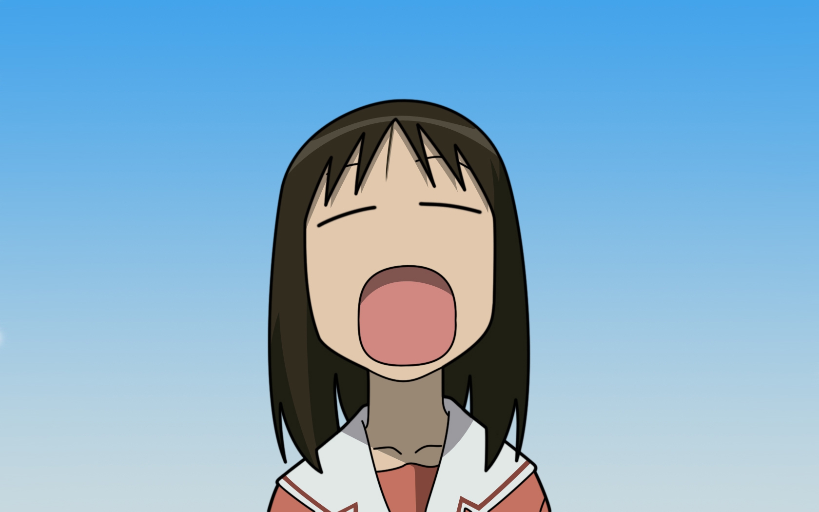 Download Wallpaper, Download brunettes azumanga daioh chibi sleepy yawn 1680x1050 wallpaper Wallpaper –Free Wallpaper Download