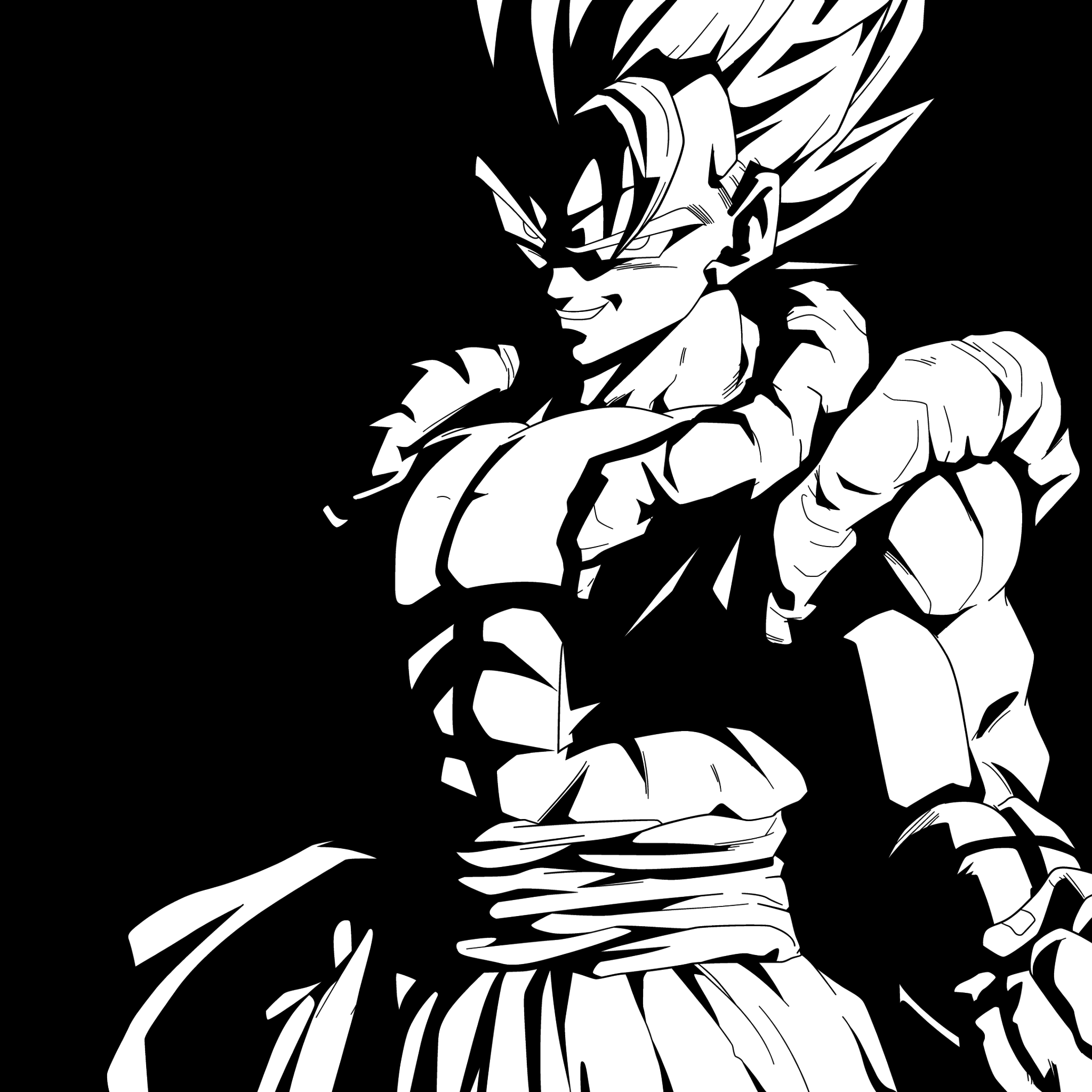 Goku Black and White Wallpaper