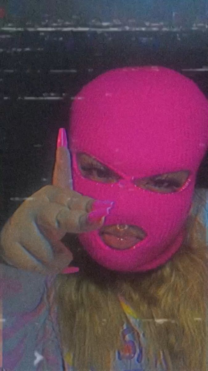 Pink Ski Mask