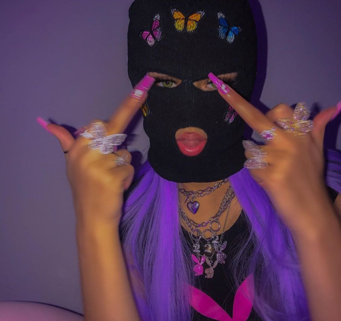Bag girl ski mask aesthetic. Bad girl aesthetic, Black girl aesthetic, Gangster girl