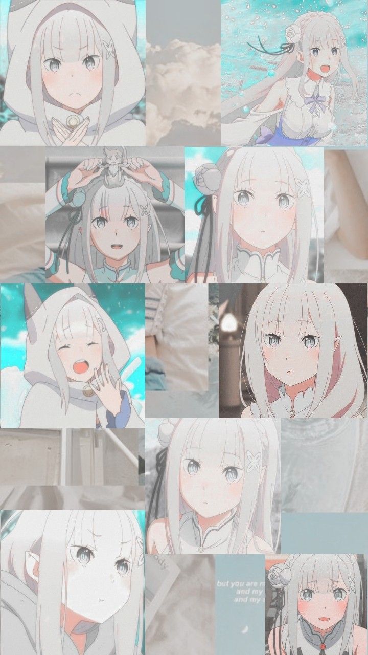 Emilia Re;Zero Wallpaper. Seni anime, Estetika langit, Gambar anime
