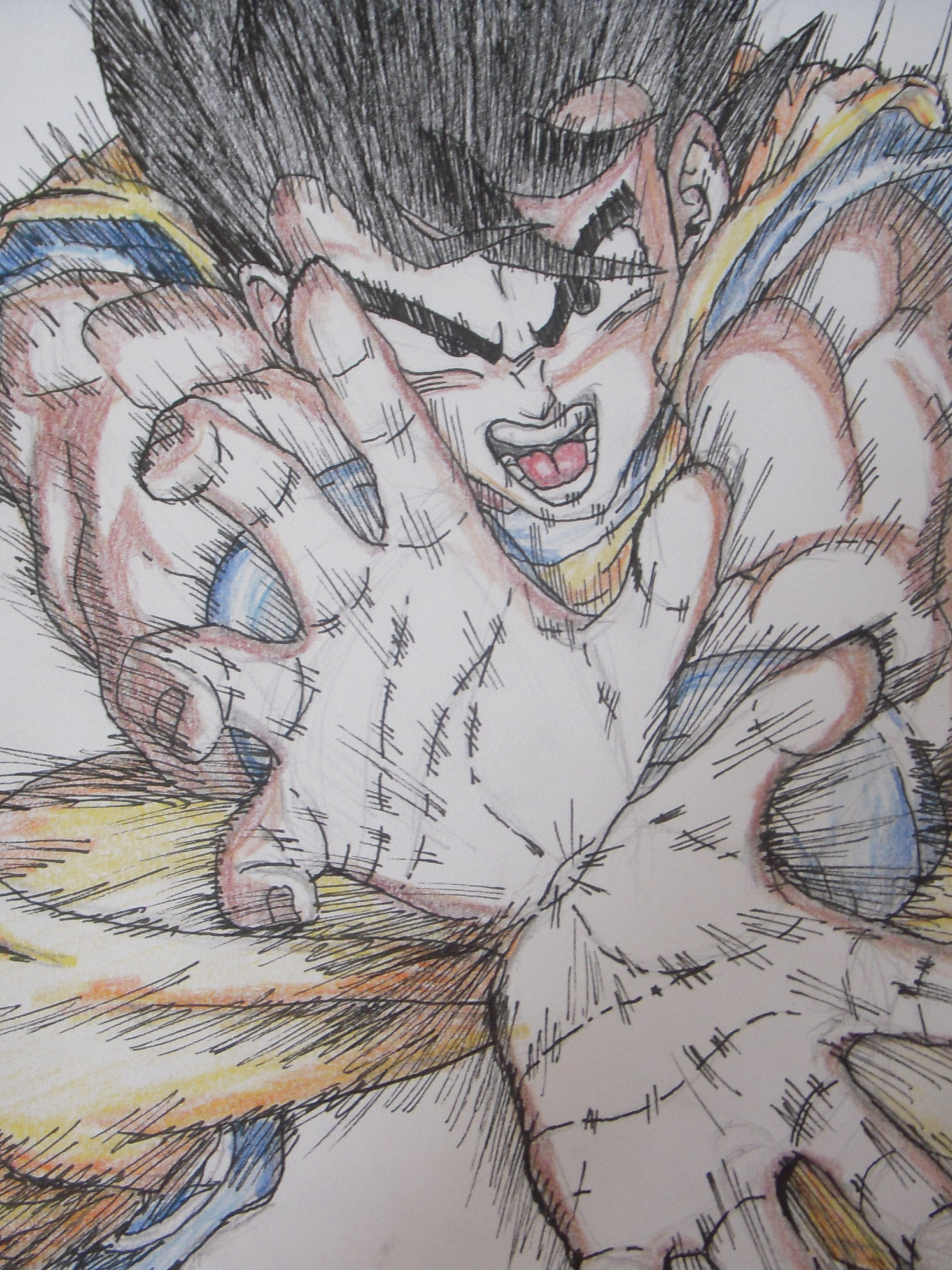Ultra instinct kamehameha 🙌💨💥 My new drawing Feat. Goku, Hit, Champa and  Beerus. Hope you guys like it 😋 : r/dbz