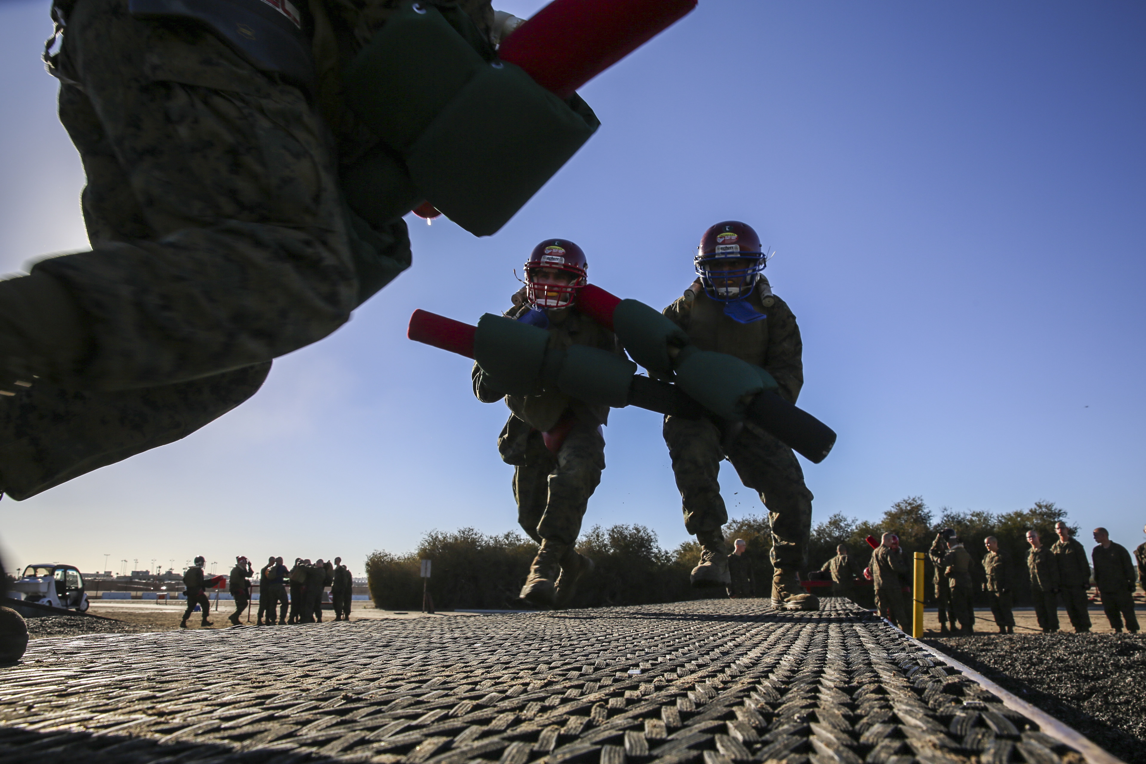 Co. L goes toe to toe in Pugil Sticks