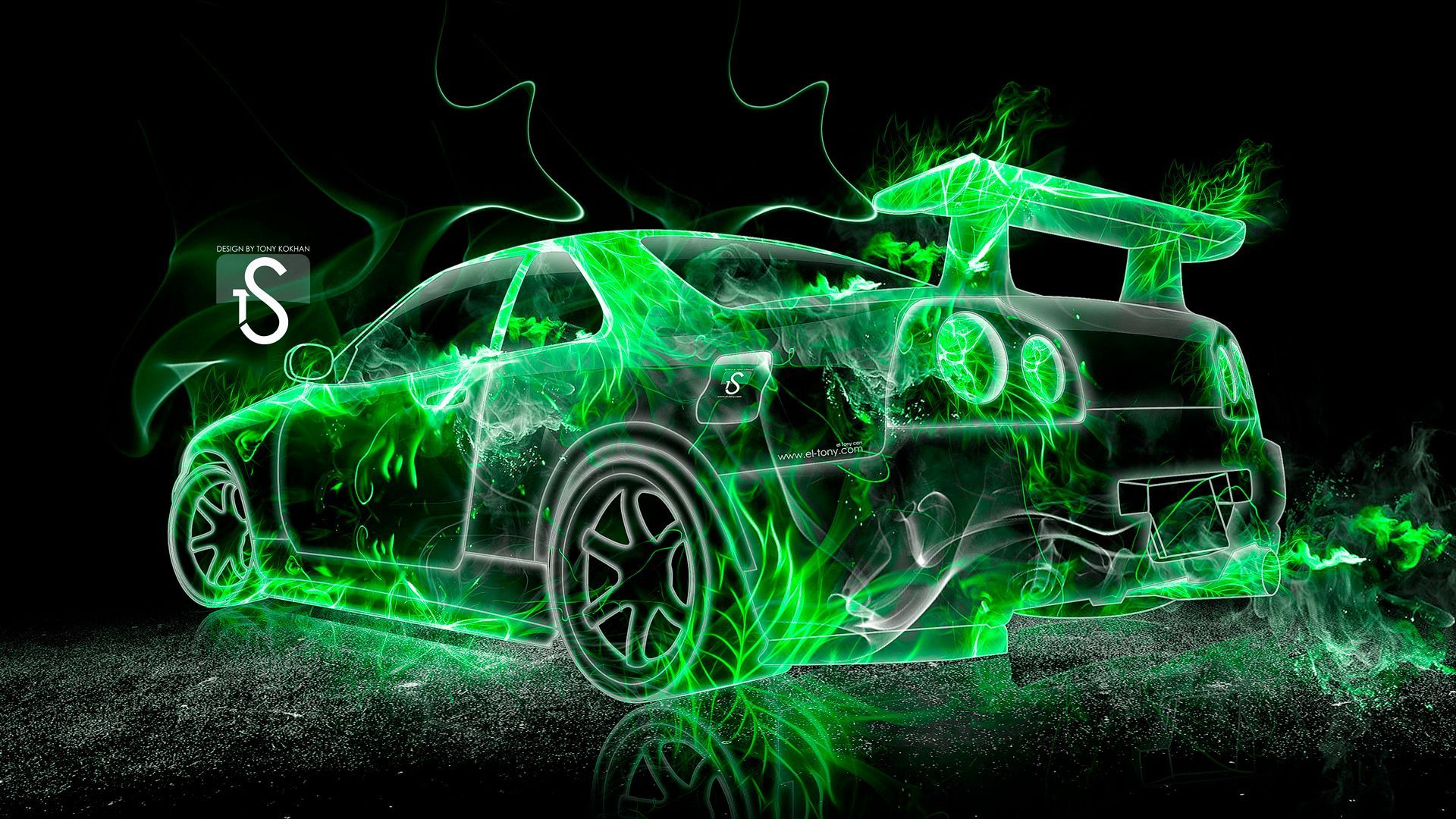 NEON CAR WALLPAPER PHONE  Neon car Car wallpapers Mustang wallpaper