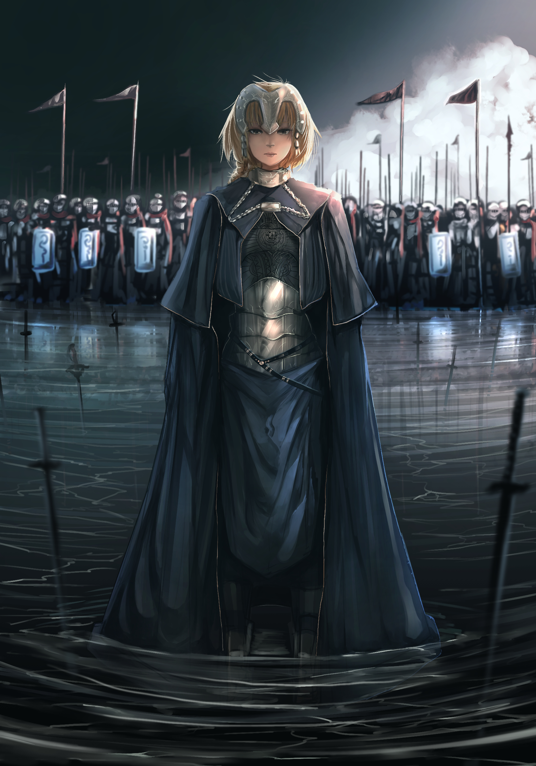 Wallpaper, Fate Series, Fate Apocrypha, anime girls, Ruler Fate Apocrypha, Jeanne d Arc 1750x2500