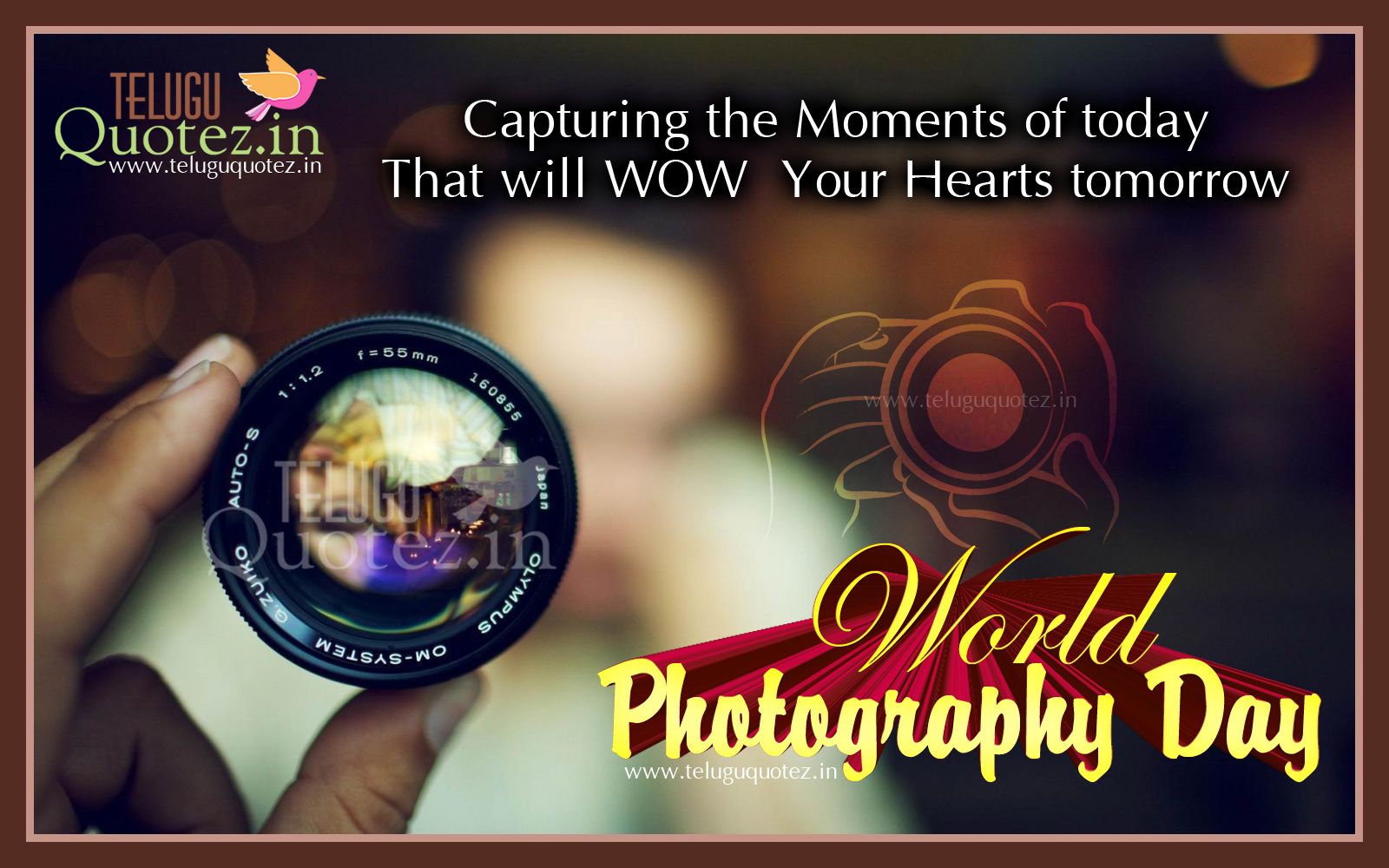 World Photography Day Quotes  2020 Photos Wishes Status HD Images  World  photography day Photography day World photography