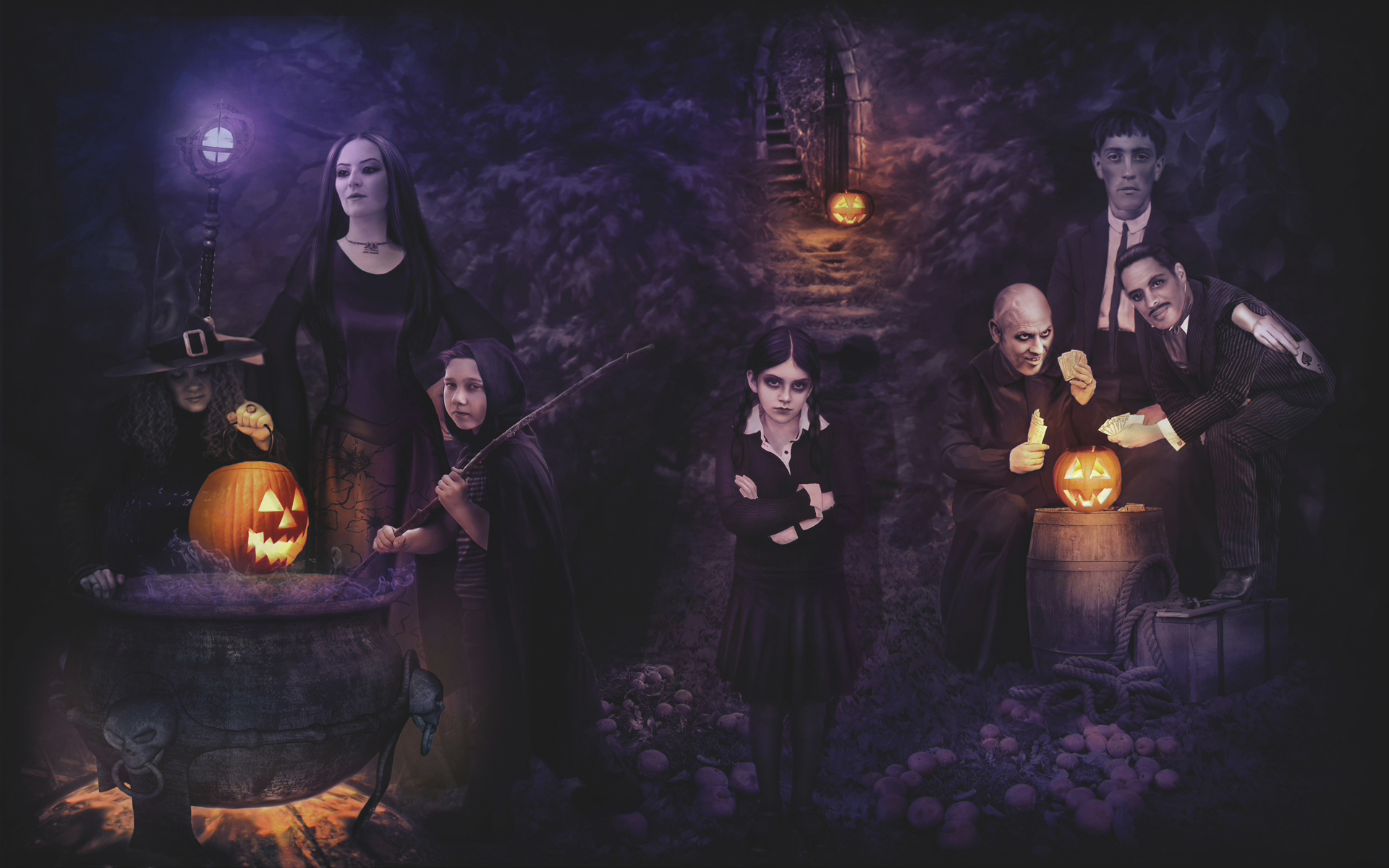 Addams Family Halloween HD Wallpapers