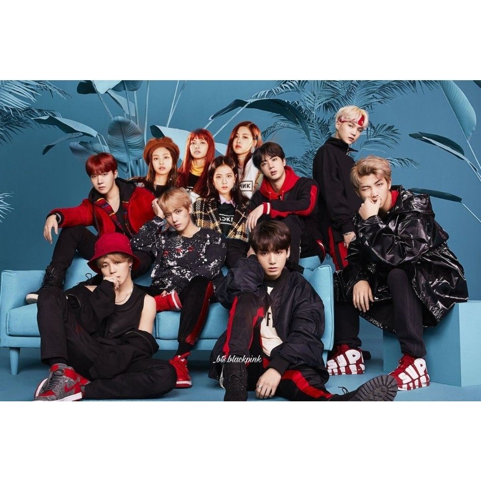 blackpinkxbts. Bts group photo wallpaper, Bts face, Bts group photo