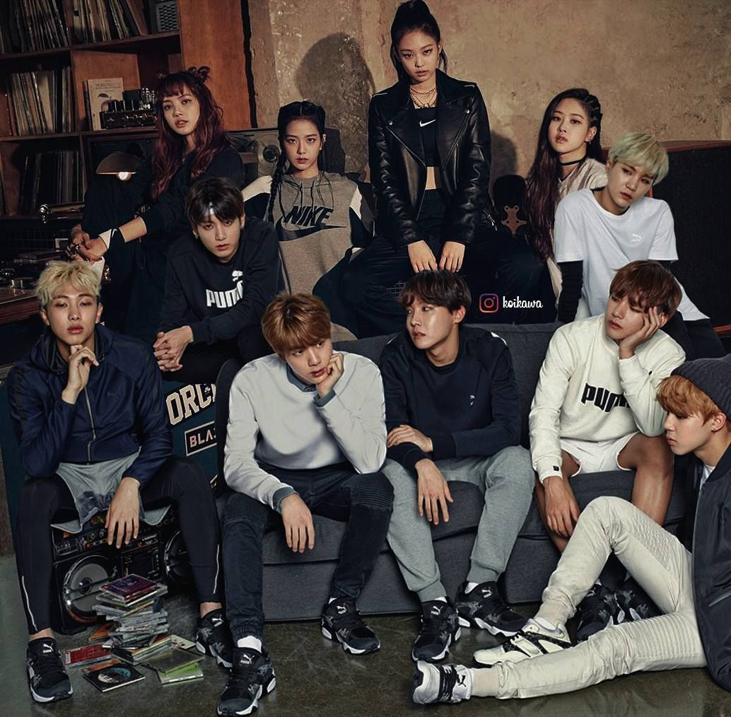 BTS and BLACKPINK ideas. blackpink, blackpink and bts, kpop couples