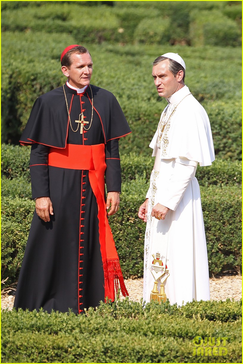 Jude Law & Sebastian Roché Continue 'Young Pope' in Rome: Photo 3433930. Jude Law, sebastian roche Picture