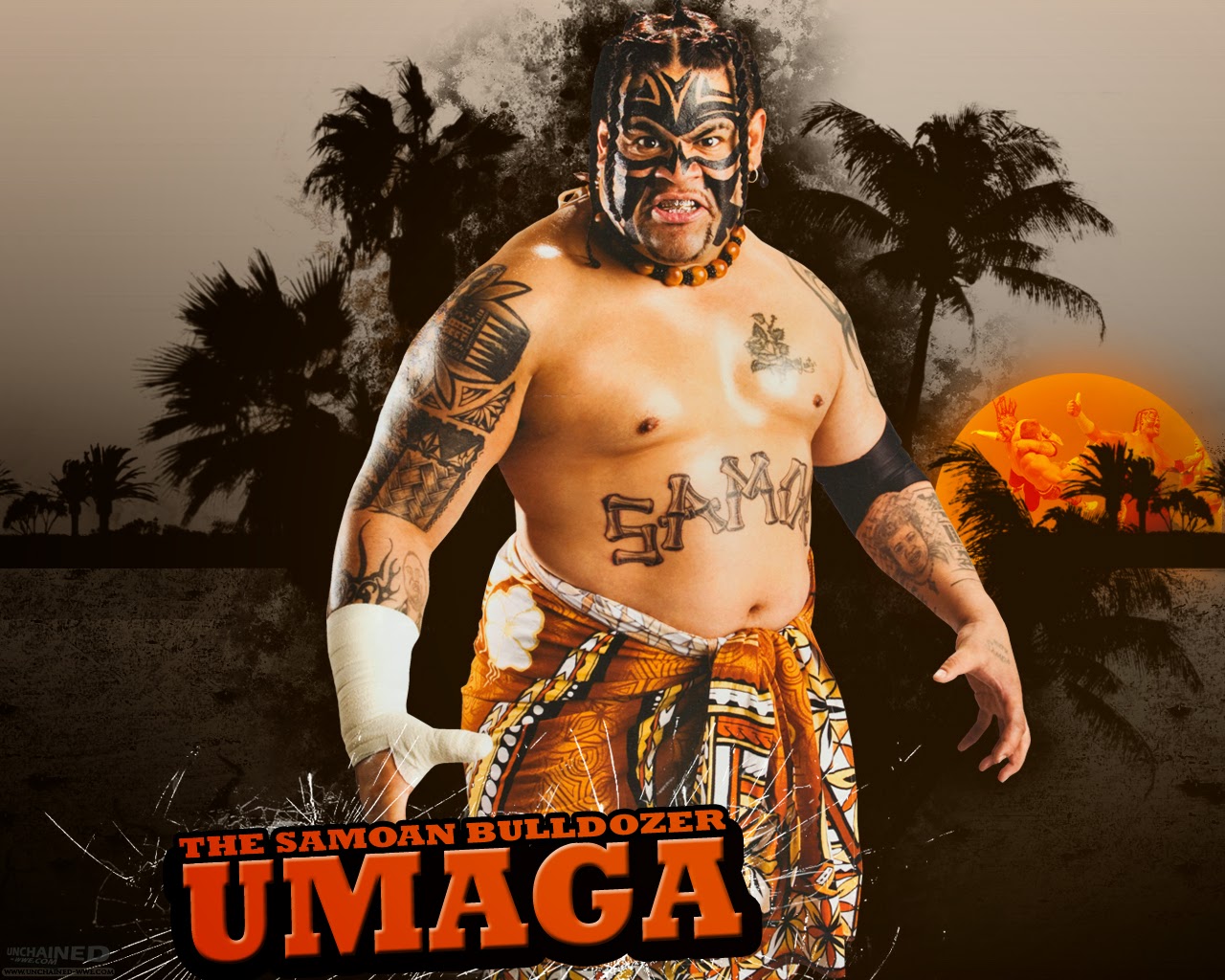 WWE DESKTOP HD WALLPAPERS FREE DOWNLOAD: Umaga Wallpaper. Beautiful Umaga Picture. Superstar Umaga of WWE. Umaga Photo. Umaga Foto. Umaga Image