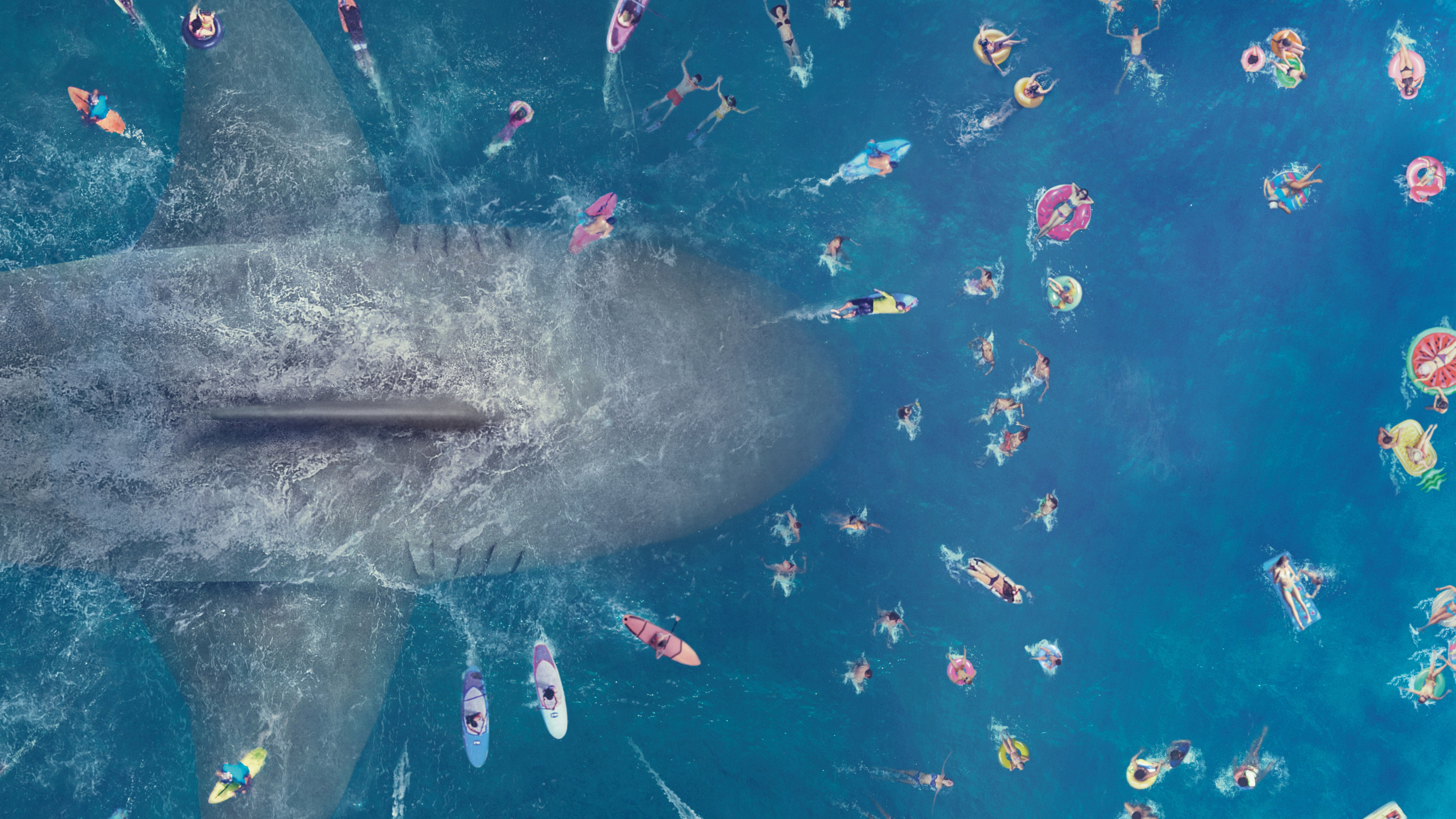 Megalodon Wallpaper HD Wallpaper