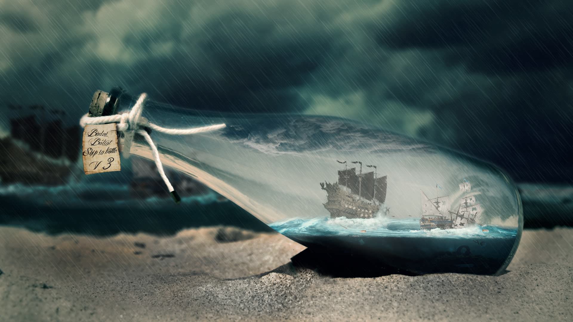 Ship In A Bottle Wallpapers Wallpaper