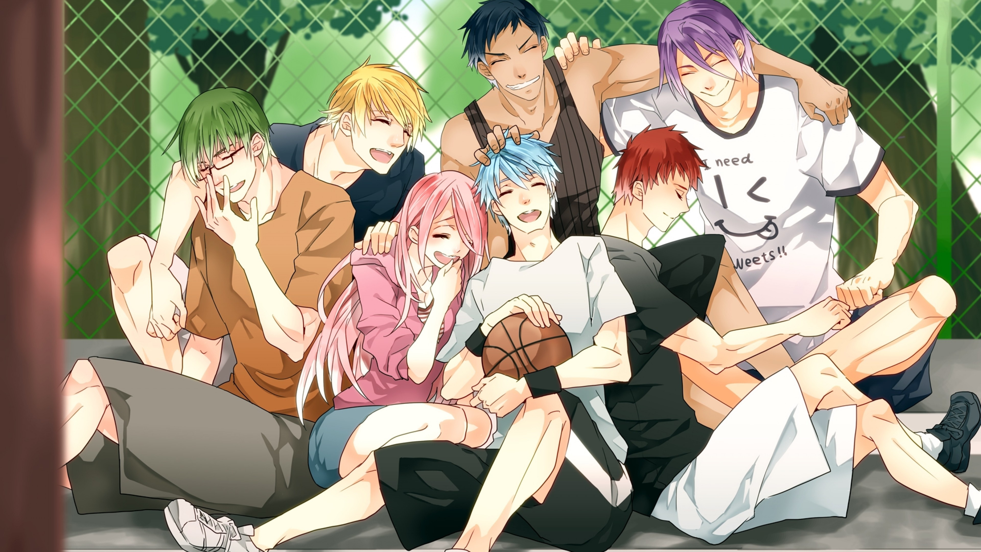 Download 3840x2160 Kise Ryouta, Kuroko Tetsuya, Momoi Satsuki, Kagami Taiga, Kuroko No Basket Wallpaper for UHD TV
