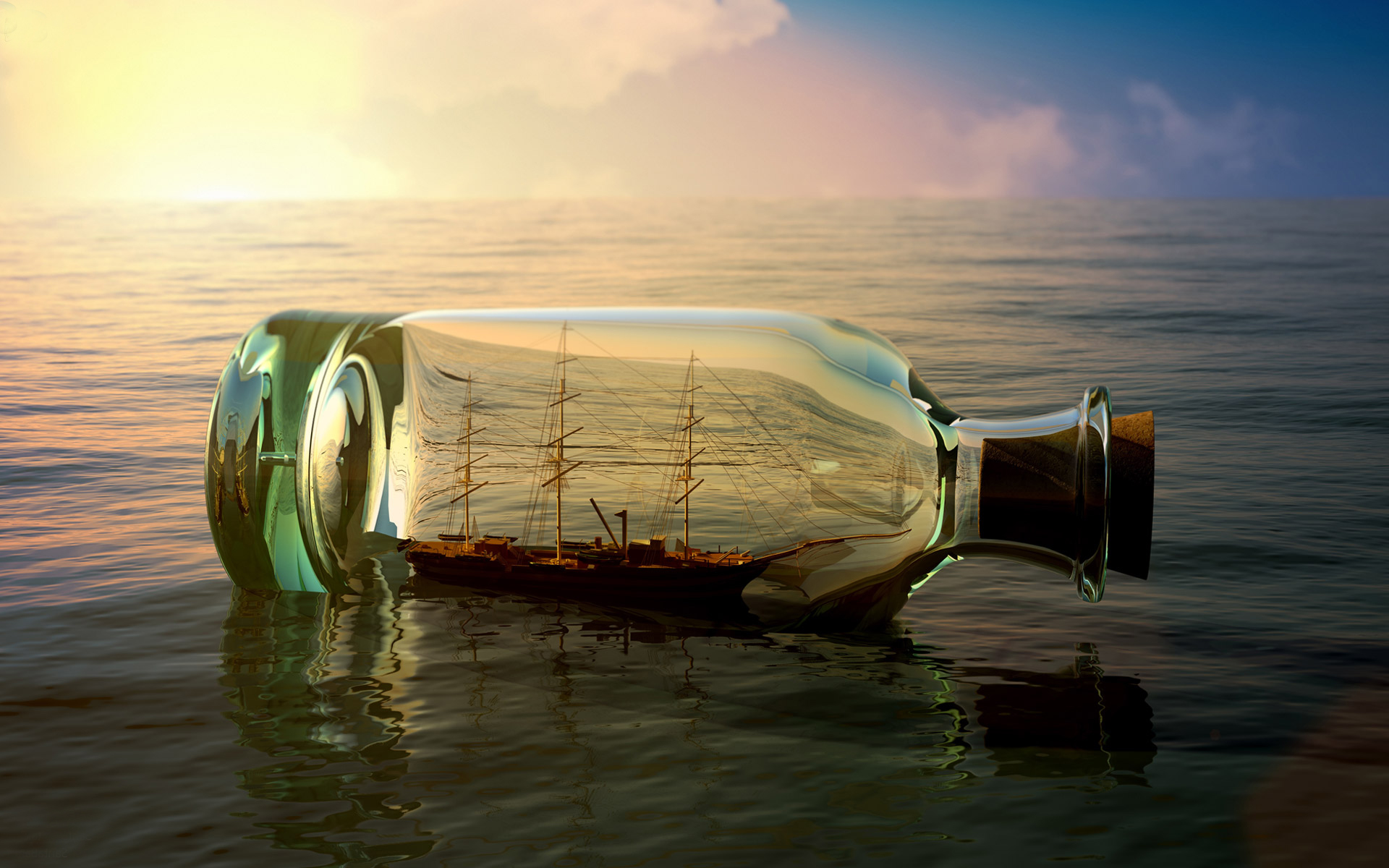 Ship In A Bottle Wallpapers - Wallpaper Cave
