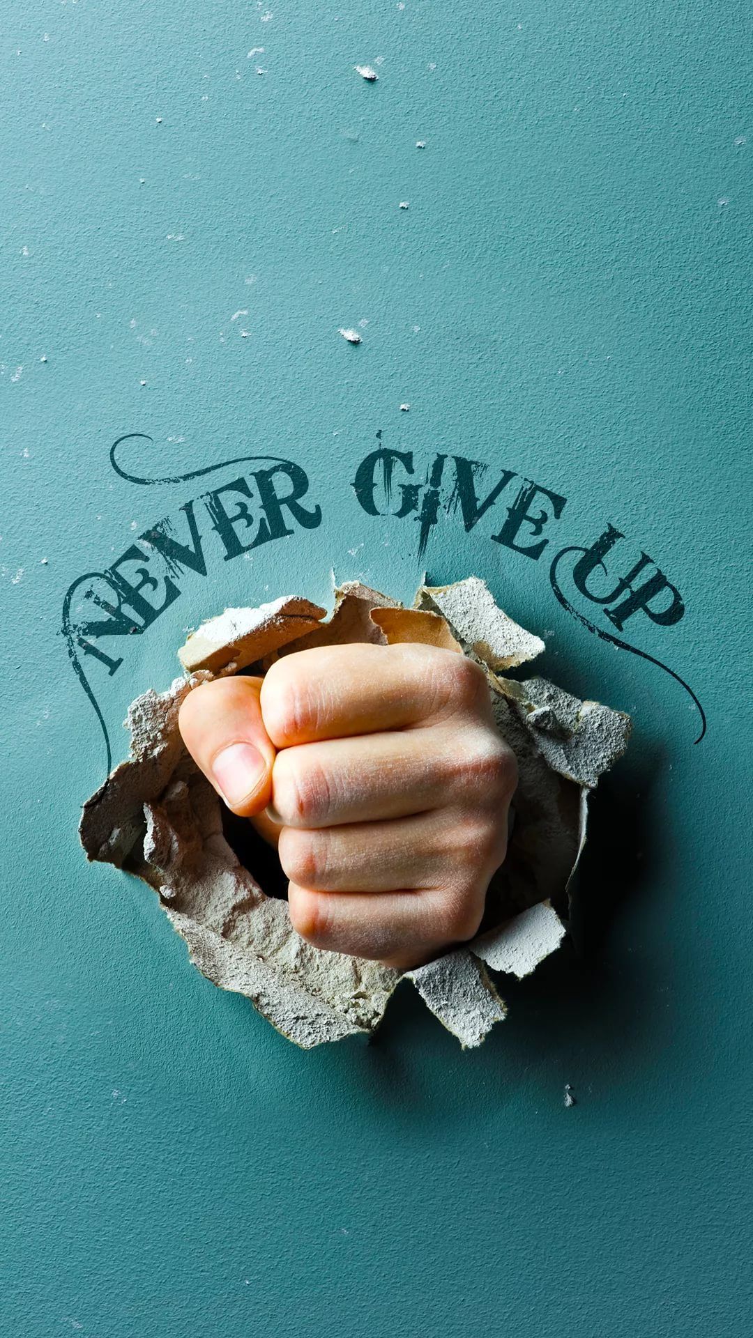 Never Give Up iPhone Wallpaper