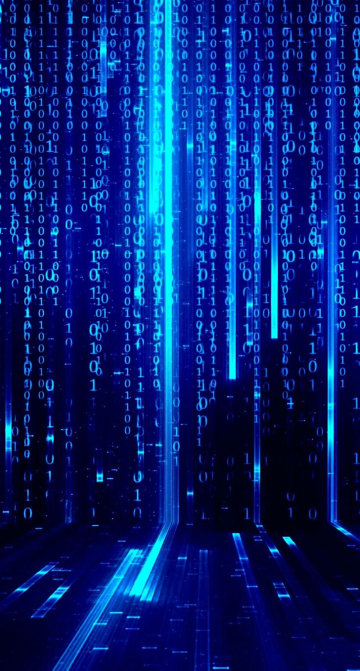 Wallpaper of Digital Characters in blue art line & textures background. Phone wallpaper design, Technology wallpaper, Blue wallpaper iphone