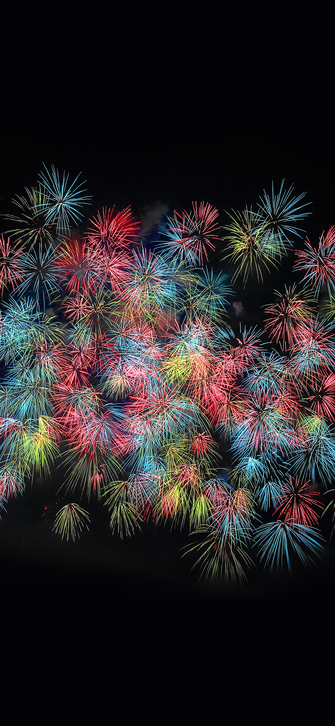 iPhone X wallpaper. firework art pastel night dark color