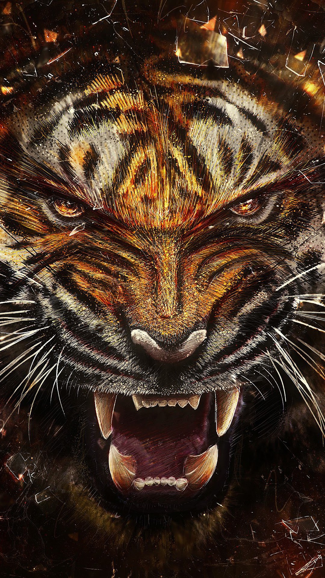 Tiger Growl 4K Wallpaper