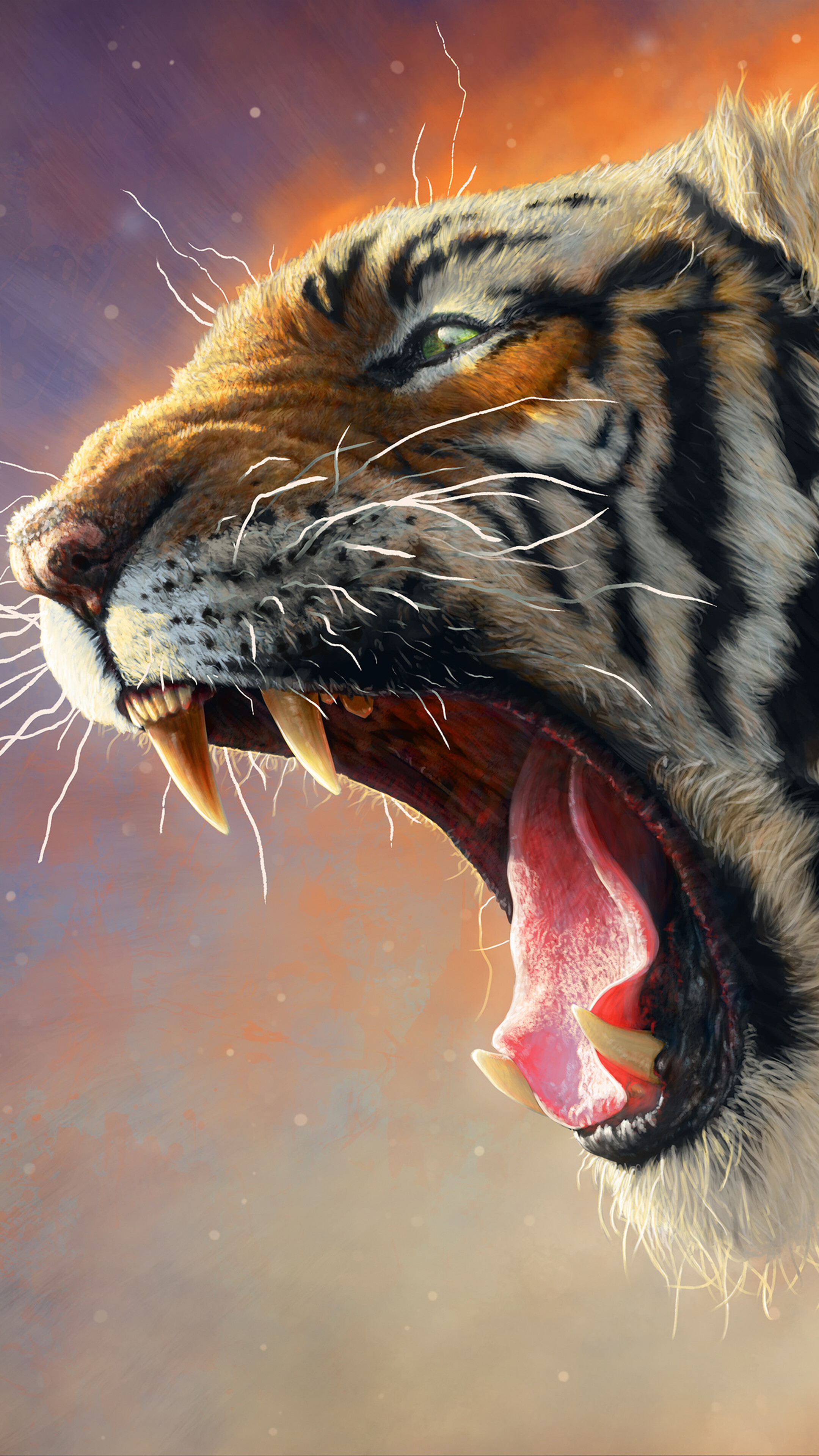 Tiger, Growl, 4K phone HD Wallpaper, Image, Background, Photo and Picture. Mocah HD Wallpaper