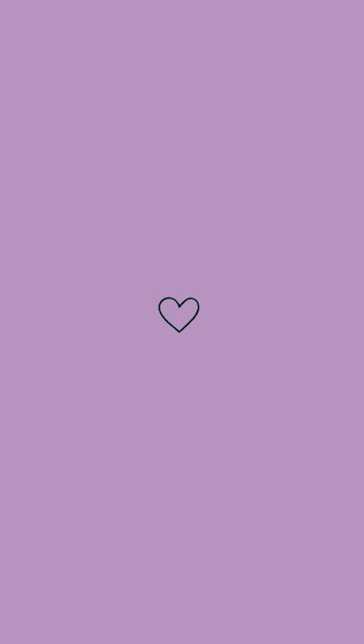 Purple Heart Wallpaper Pastel