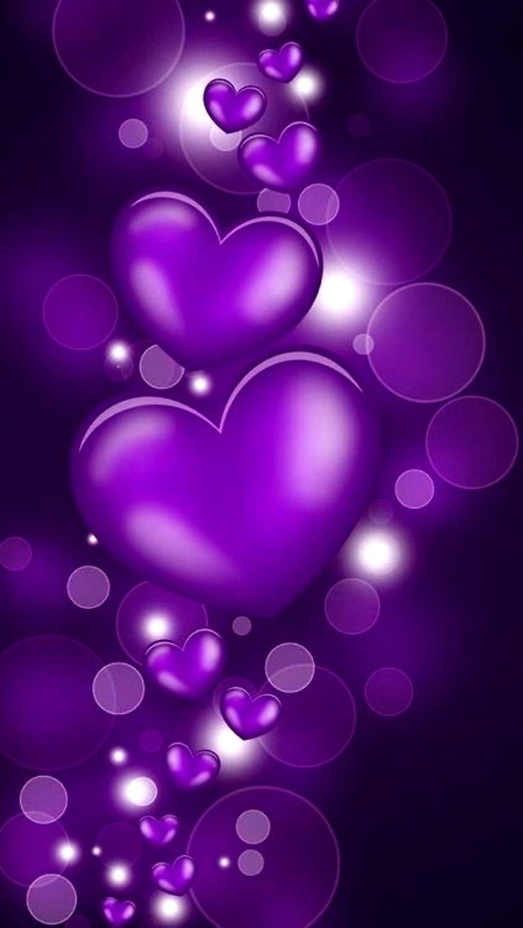 Purple Heart Aesthetic Wallpapers - Wallpaper Cave