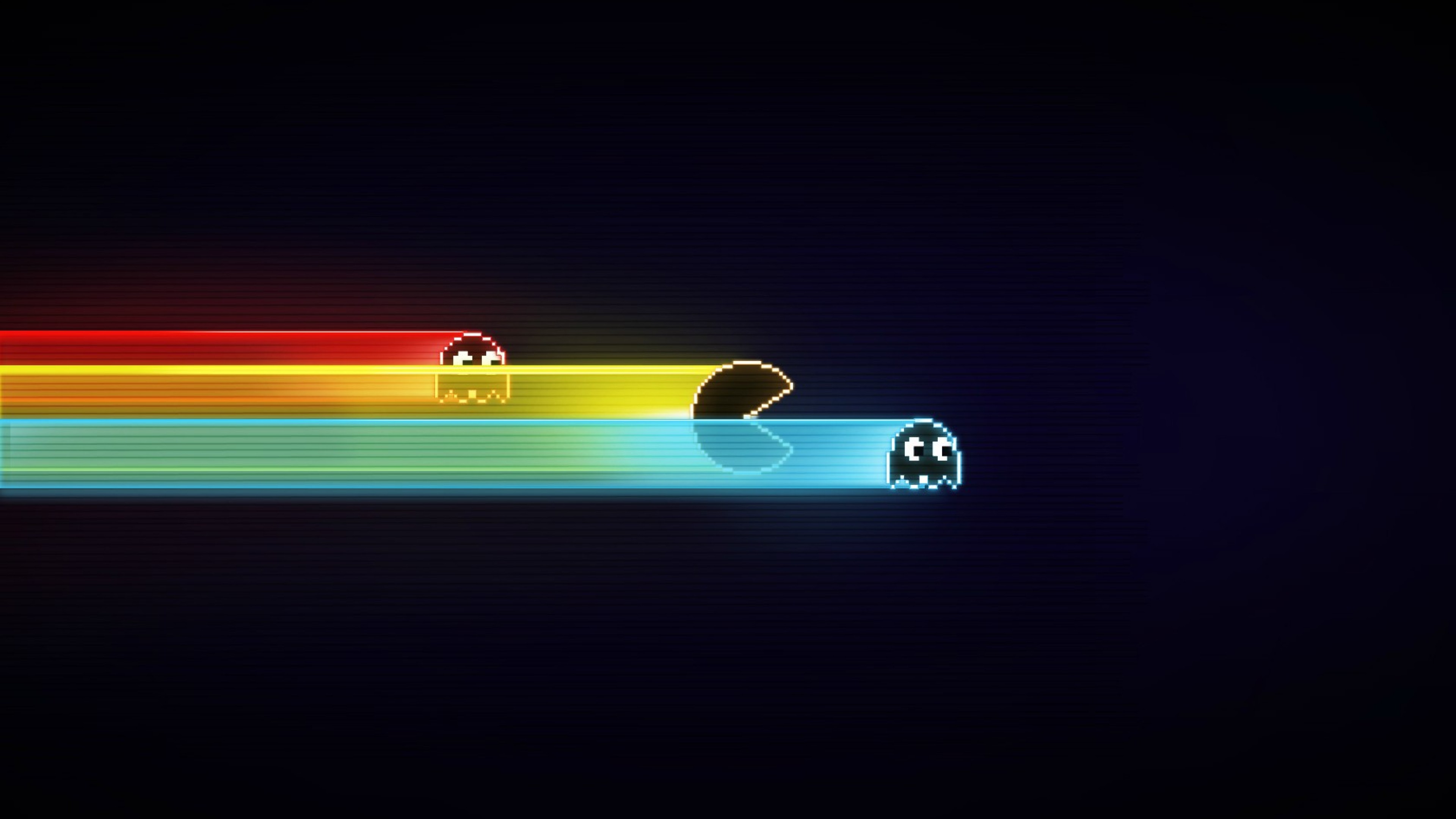 Free Download Retro Pac Man HD Wallpaper for Desktop and Mobiles 4K Ultra HD