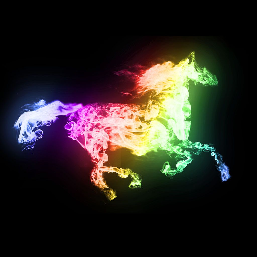 Awesome fiery rainbow horse. Horse wallpaper, Horse background, Animal wallpaper