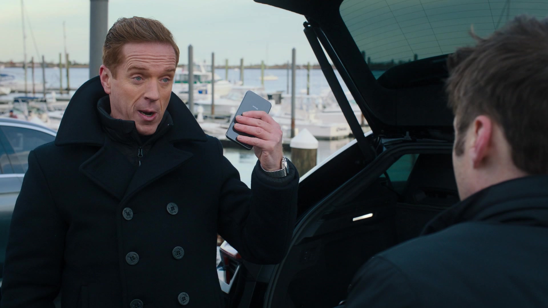 Apple IPhone Smartphone Used By Damian Lewis (Bobby Axelrod) In Billions