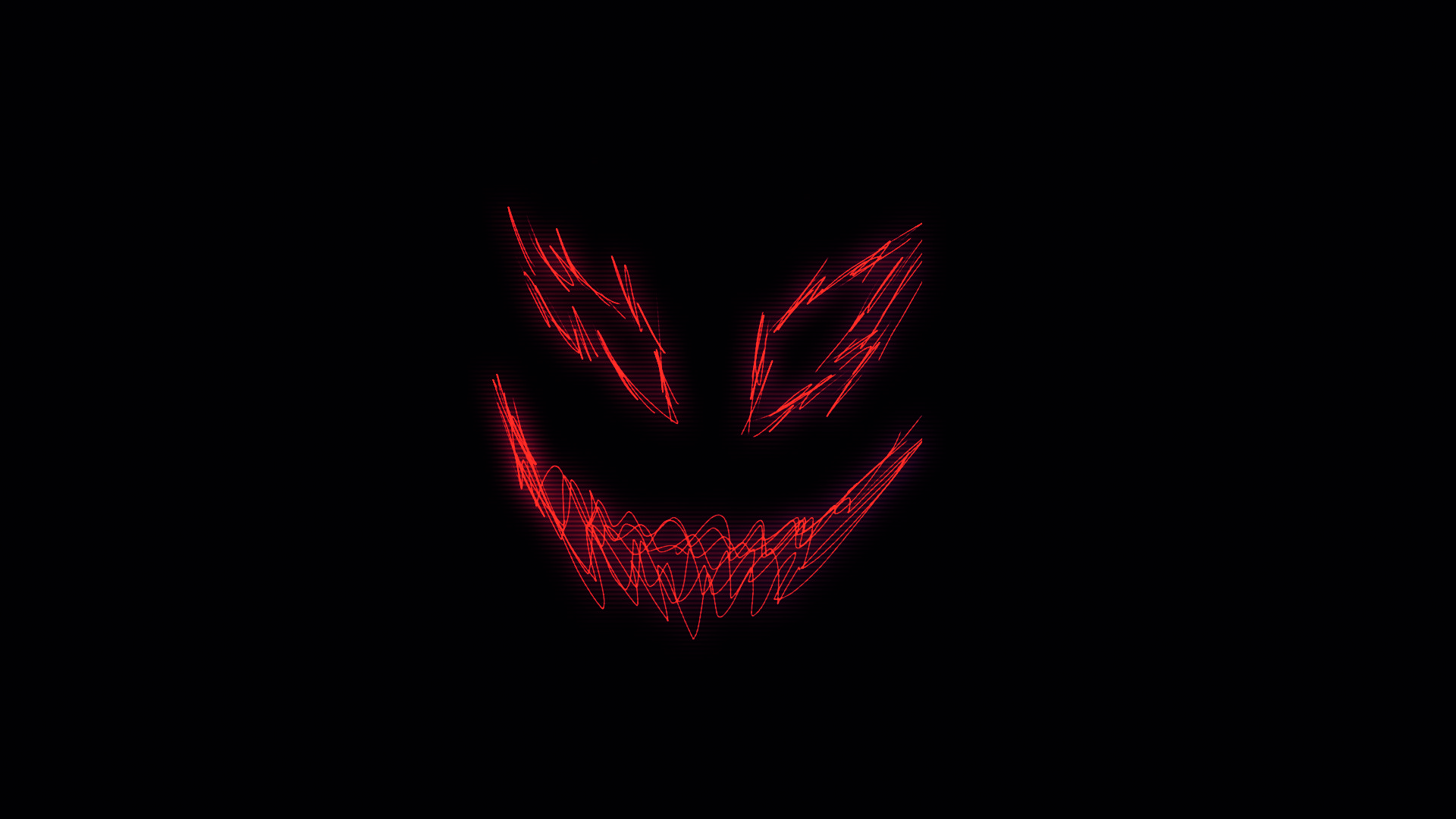 black devil smile